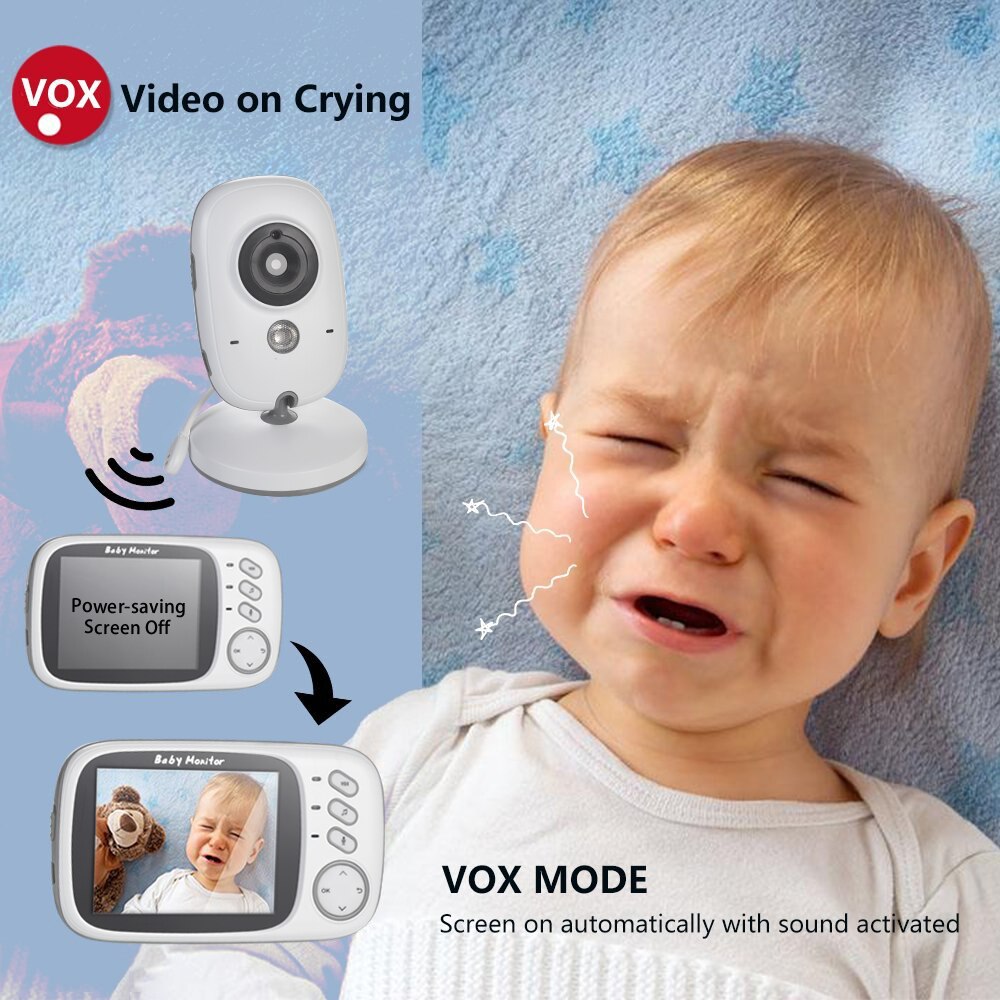 Monitor de bebé de 2,4 Pulgadas con Cámara, Juego de Monitor de bebé de  Video Intercomunicador de 2 Vías con Batería de Larga Duración, Visión  Nocturna Automática para bebé : : Bebé